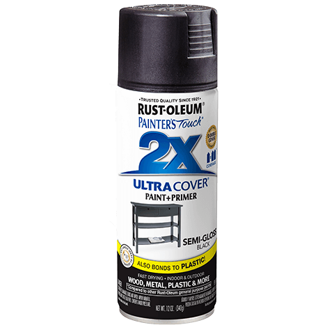 12 oz. Gloss Black Ultra Cover 2X Spray Paint