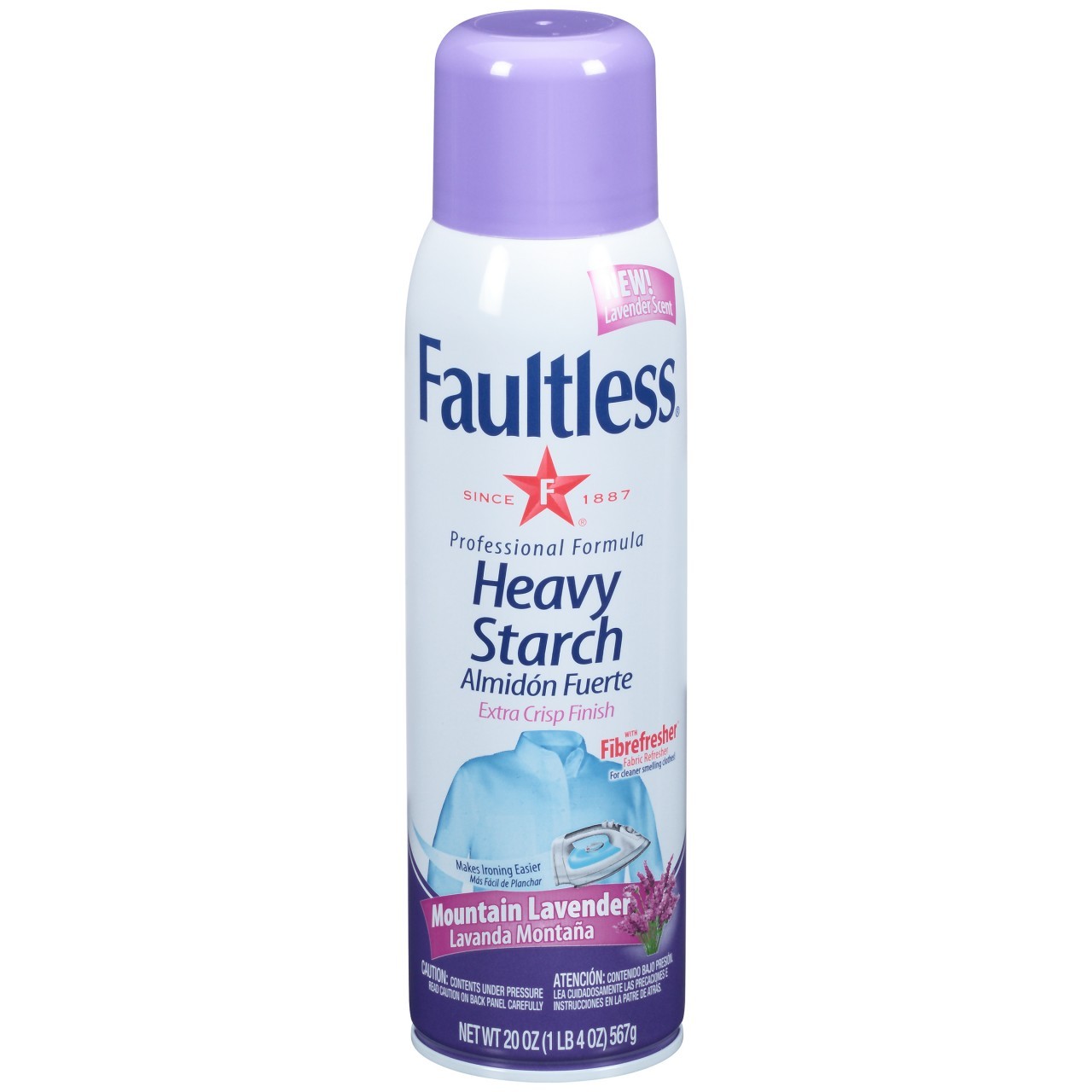 FAULTLESS SPRAY STARCH LAVENDAR 20oz