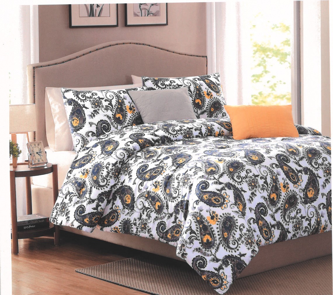 Janelle 5pc Reversible Comforter Set, Queen Size