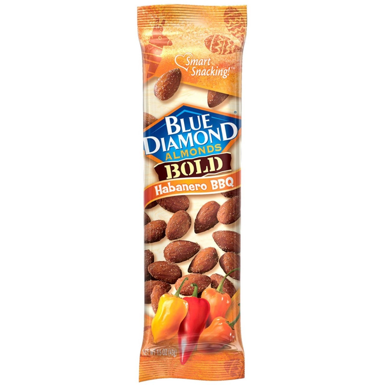 BLUE DIAMOND ALMOND HABANERO BBQ 43g