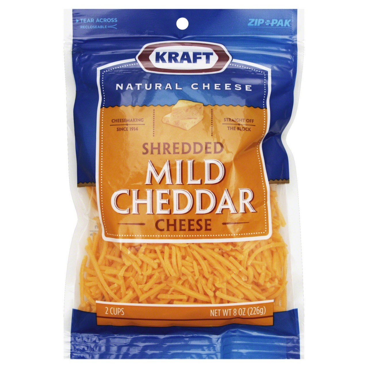 KRAFT CHEDDAR MILD SHRED 8oz