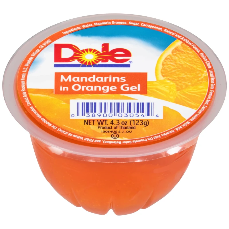 DOLE GEL MANDARIN ORANGES 4.3oz