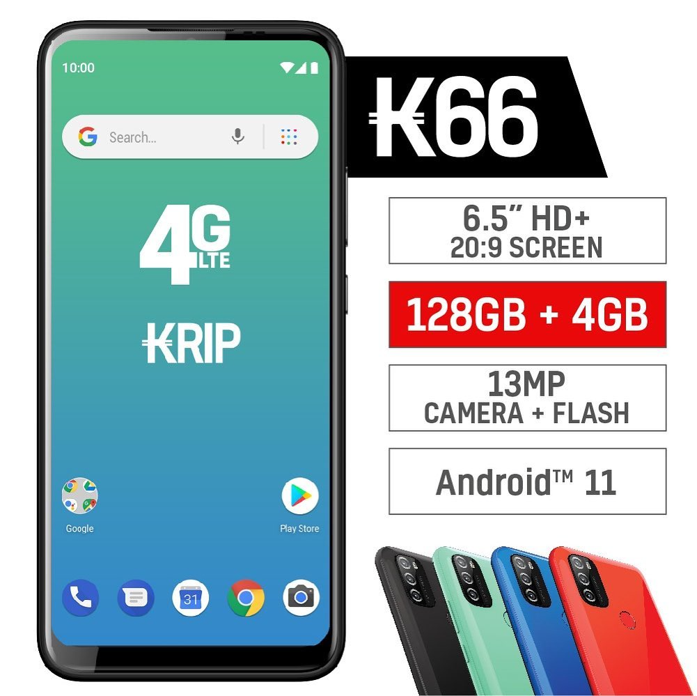 KRIP K66 6.5" 13MP 4+128GB 4G DS