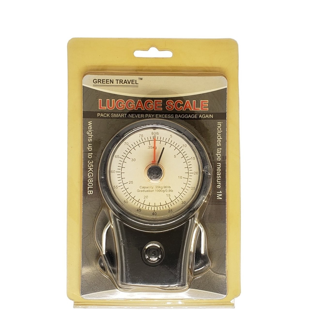 GREEN TRAVEL LUGGAGE SCALE 1ct