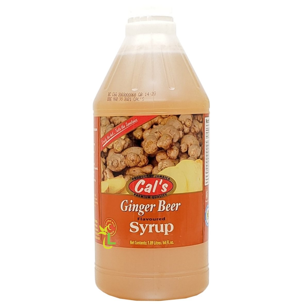 CALS SYRUP GINGER BEER 1.89L