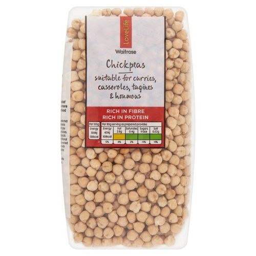 WAITROSE CHICK PEAS DRY 500g
