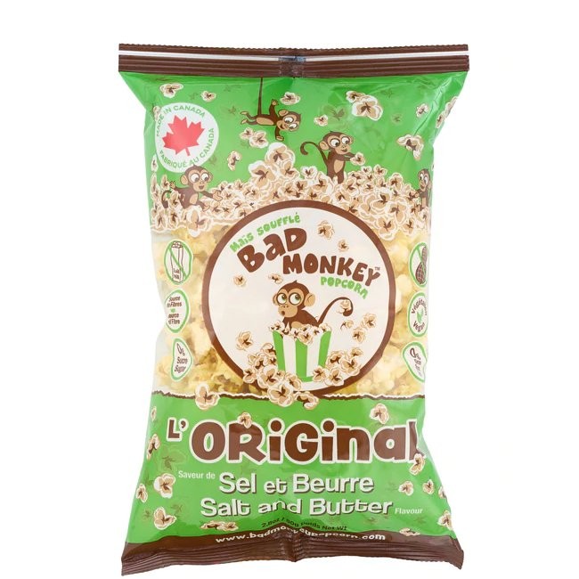 BAD MONKEY POPCORN ORIGINAL 80g