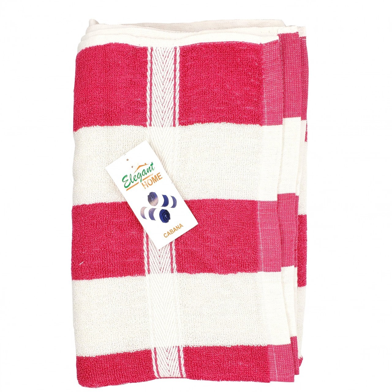 ELEGANT HOME CABANA BATH TOWEL 30x60