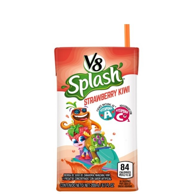 V8 SPLASH STRAWBERRY KIWI 200ml