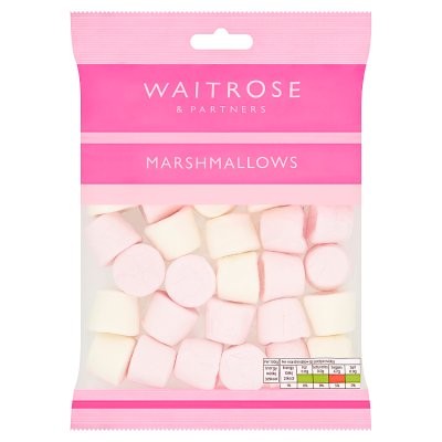 WAITROSE MARSHMALLOWS PINK WHITE 200g