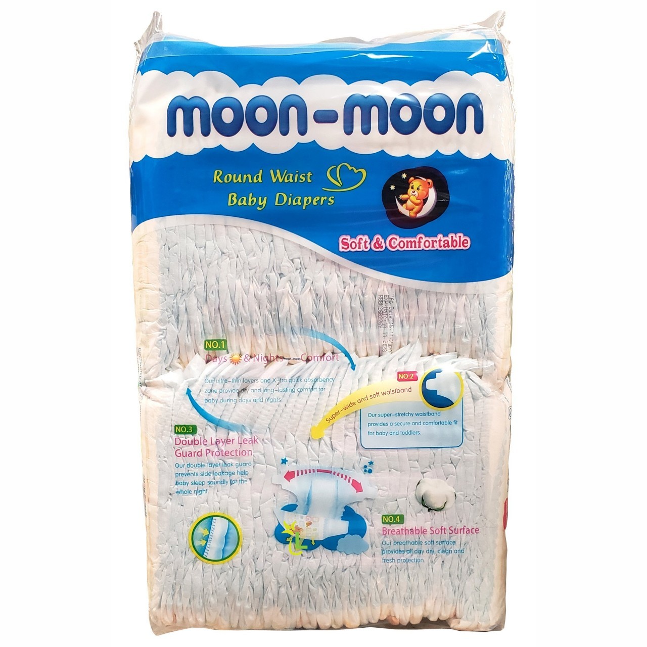 MOON-MOON BABY DIAPERS L 60s