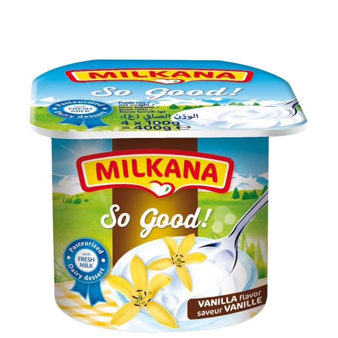 MILKANA YOGURT VANILLA 100g