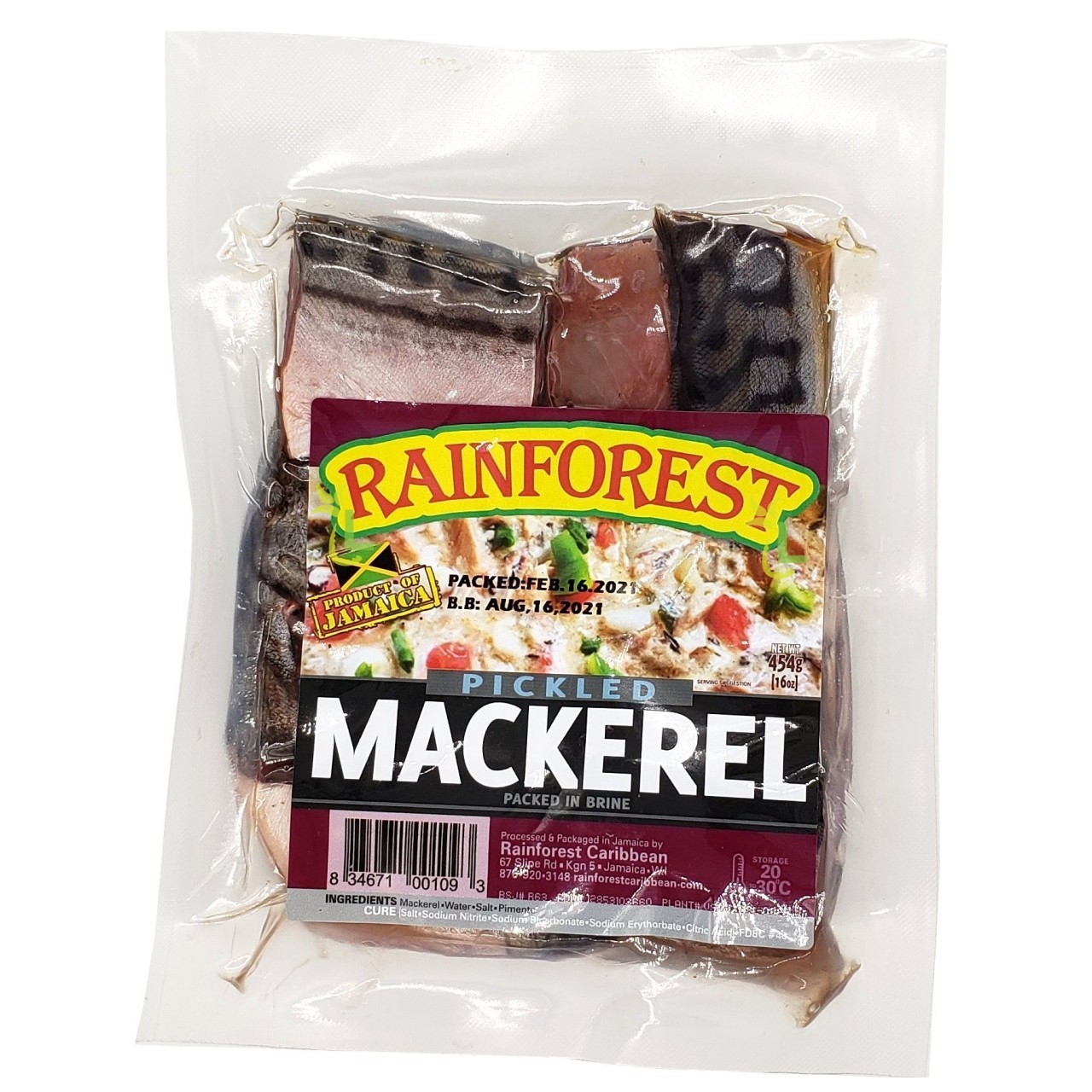 RAINFOREST MACKEREL PICKLED 454g