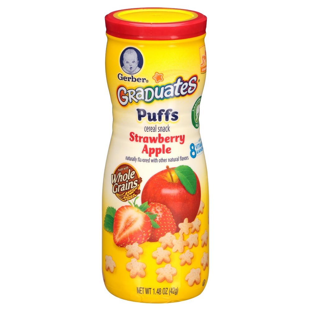 GERBER PUFFS GRAD F/F STRAWBERRY 42g