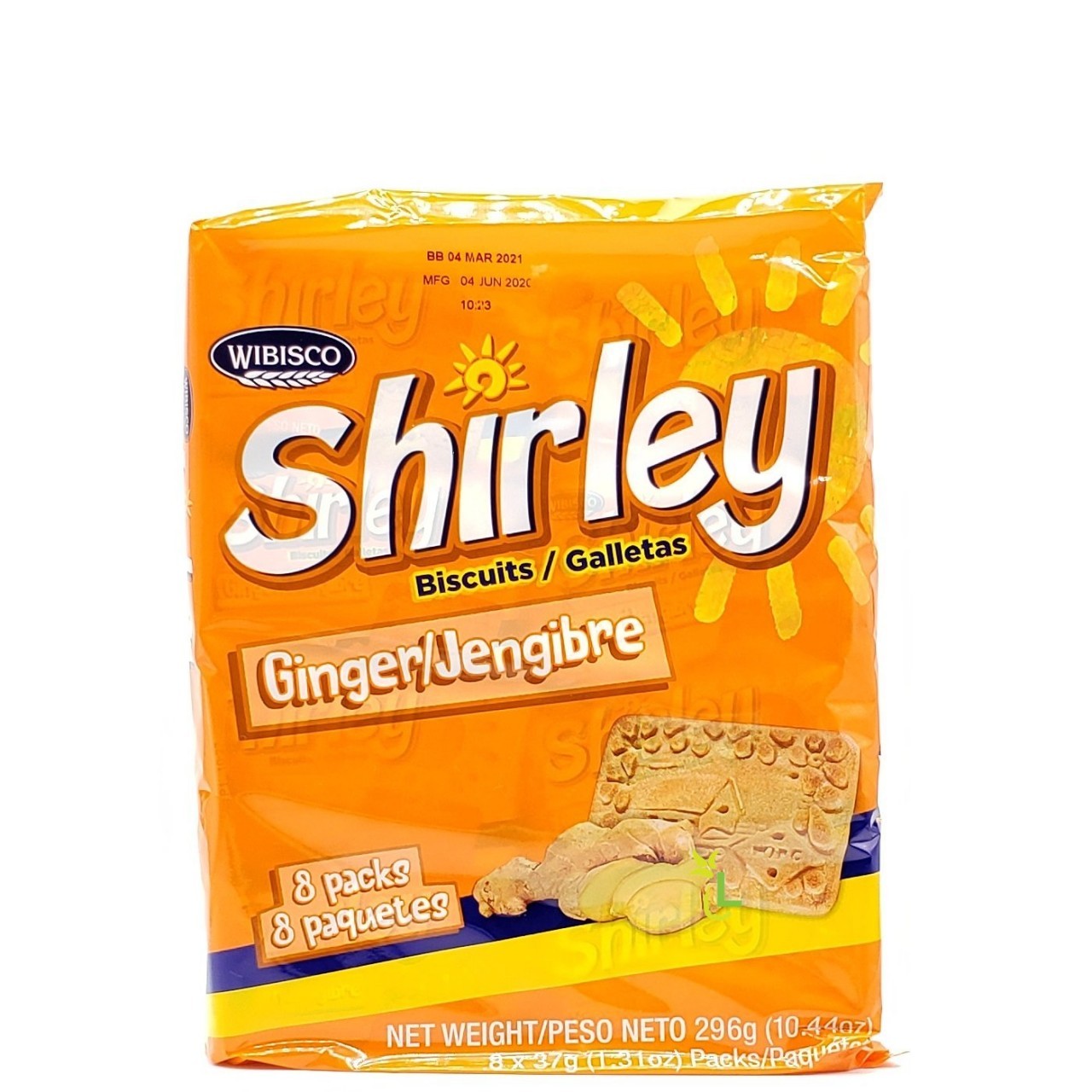 WIBISCO SHIRLEY GNGER BISCUIT 8x1.3oz