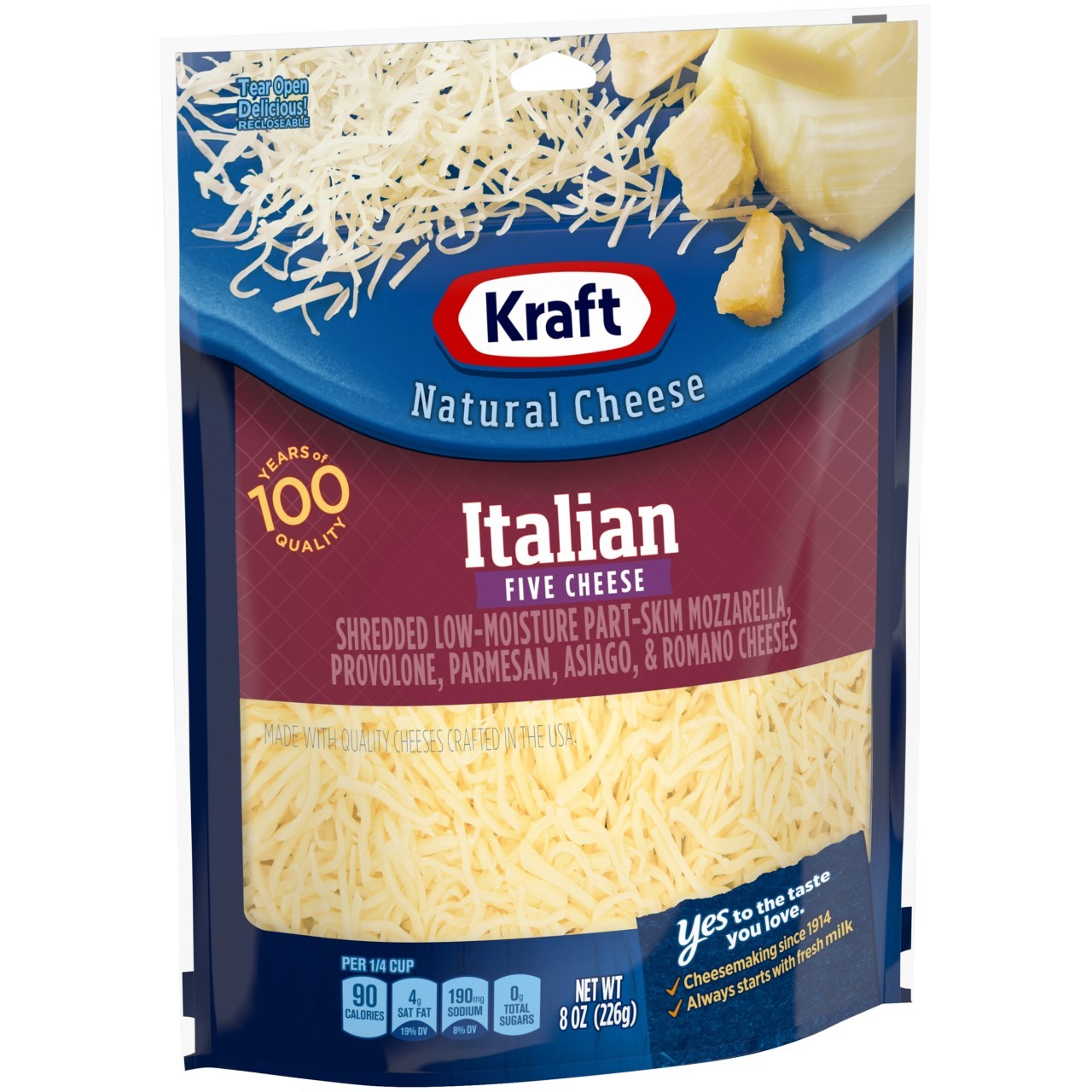 KRAFT ITALIAN FIVE CHEESE 8oz
