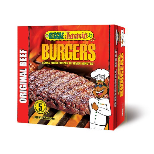 REGGAE JAMMIN BURGERS ORIG. BEEF 425G