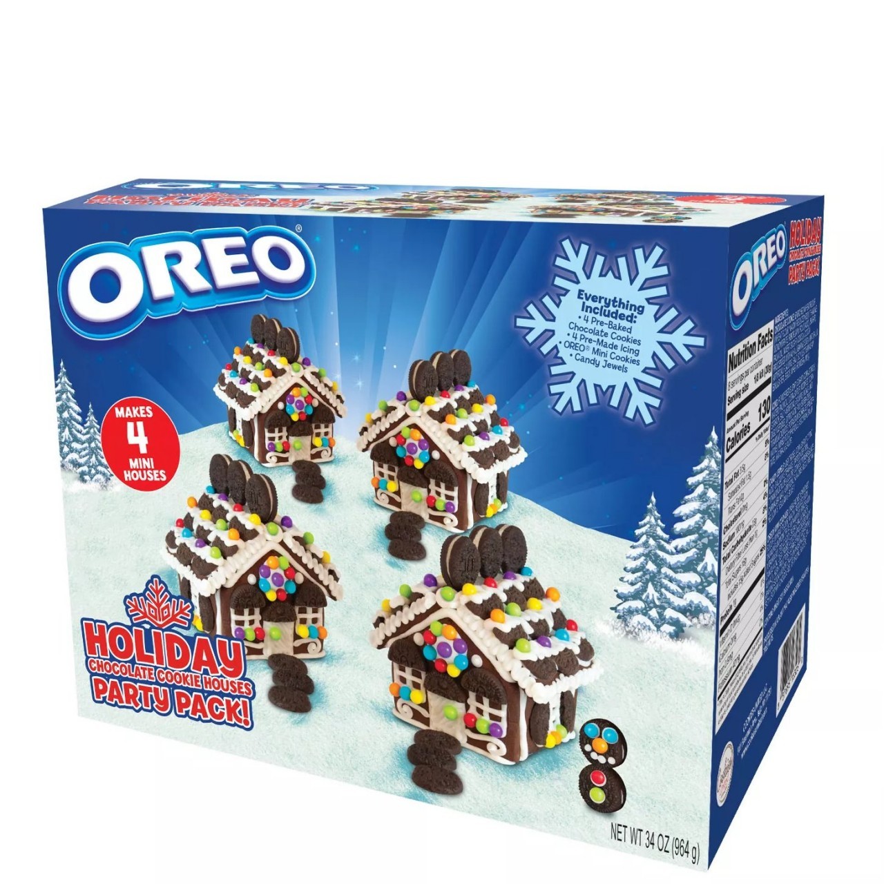 NABISCO OREO HOLIDAY PARTY PACK 34oz