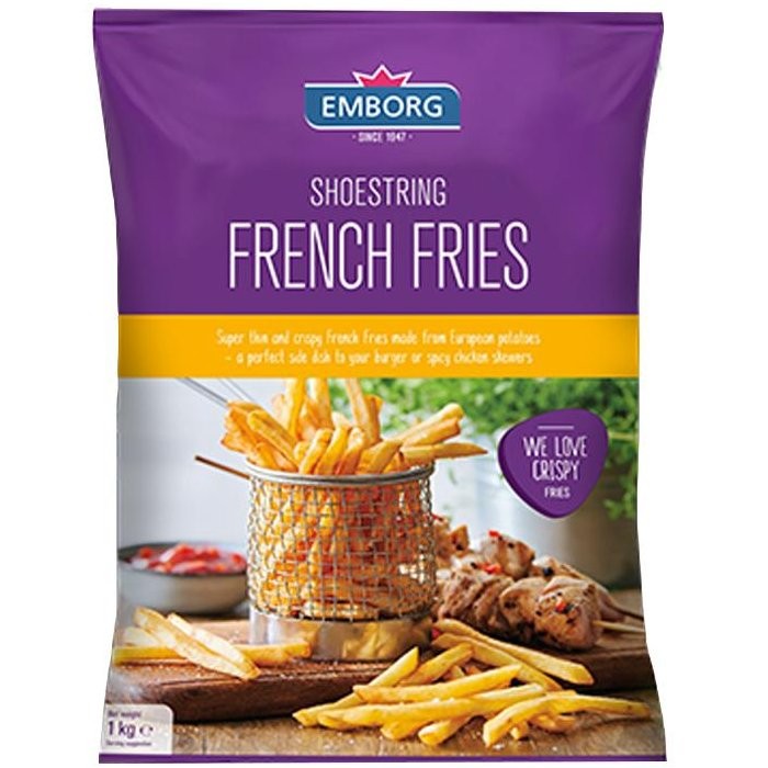 EMBORG FRENCH FRIES SHOESTRING 1kg