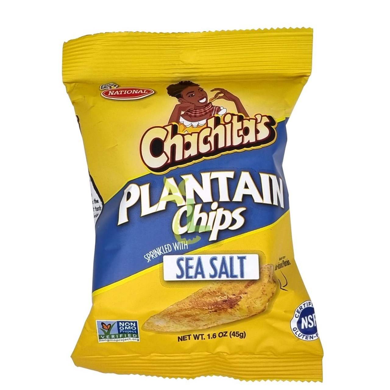 CHACHITAS PLANTAIN CHIPS SEA SALT 45g