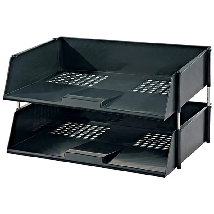 DESK TRAY, LEGAL SIZE, 2 PIECES, SMOKE