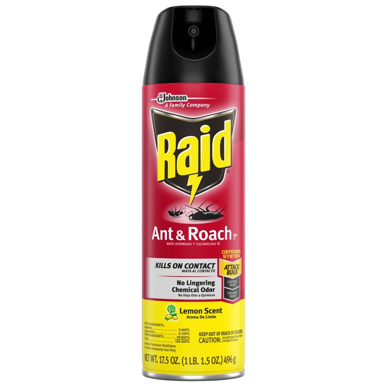 RAID ANT ROACH LEMON 17.5oz