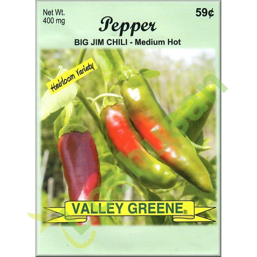 VALLEY GREENE SEEDS PEPPER BIG JIM 400mg