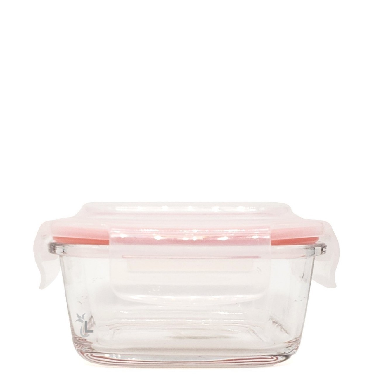RED CHERRY SQR GL SNAP LID BOWL 1ct