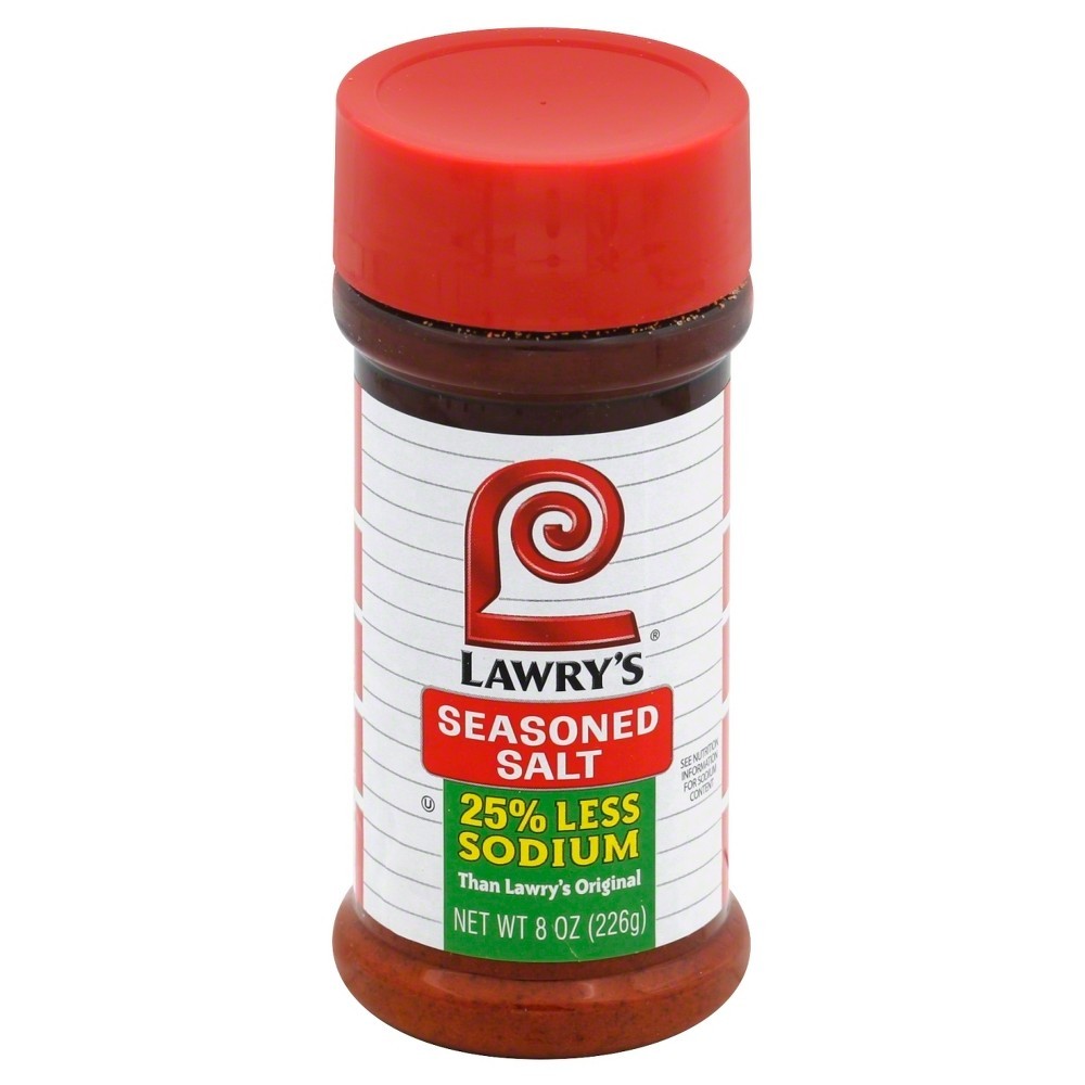 LAWRYS SEASONED SALT LESS SODIUM 8oz