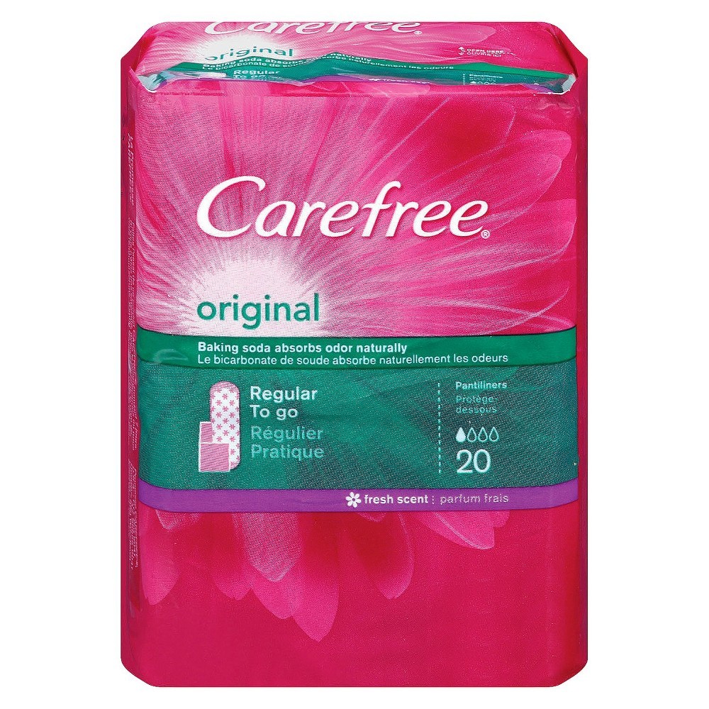 Carefree Panty Liner Original Fresh Scent, 20's