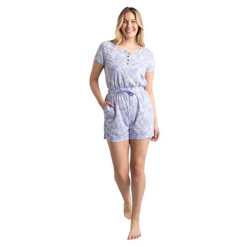 Brushed Ladies Short Sleeve Romper