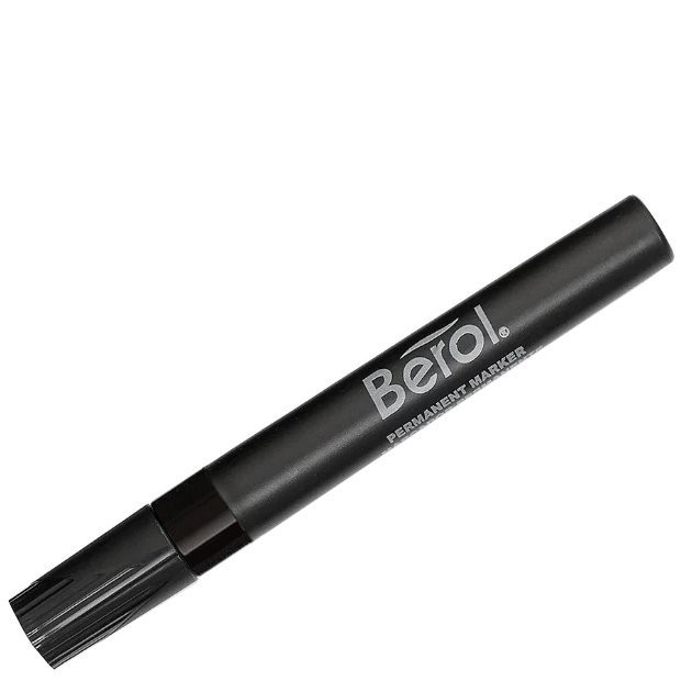 BEROL PERMANENT MARKER BLACK 1ct