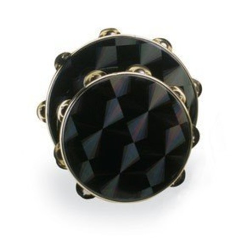 Remo TA-4210-47 10" Double Row Black Prizmatic Tambourine