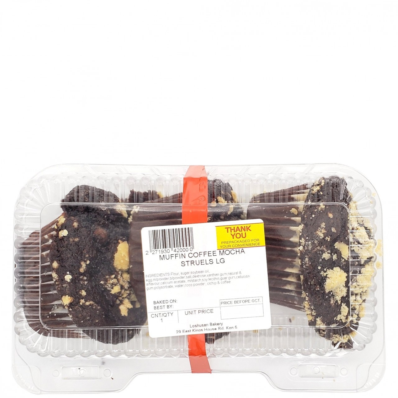 MUFFINS COFFEE MOCHA STREUSEL 3ct