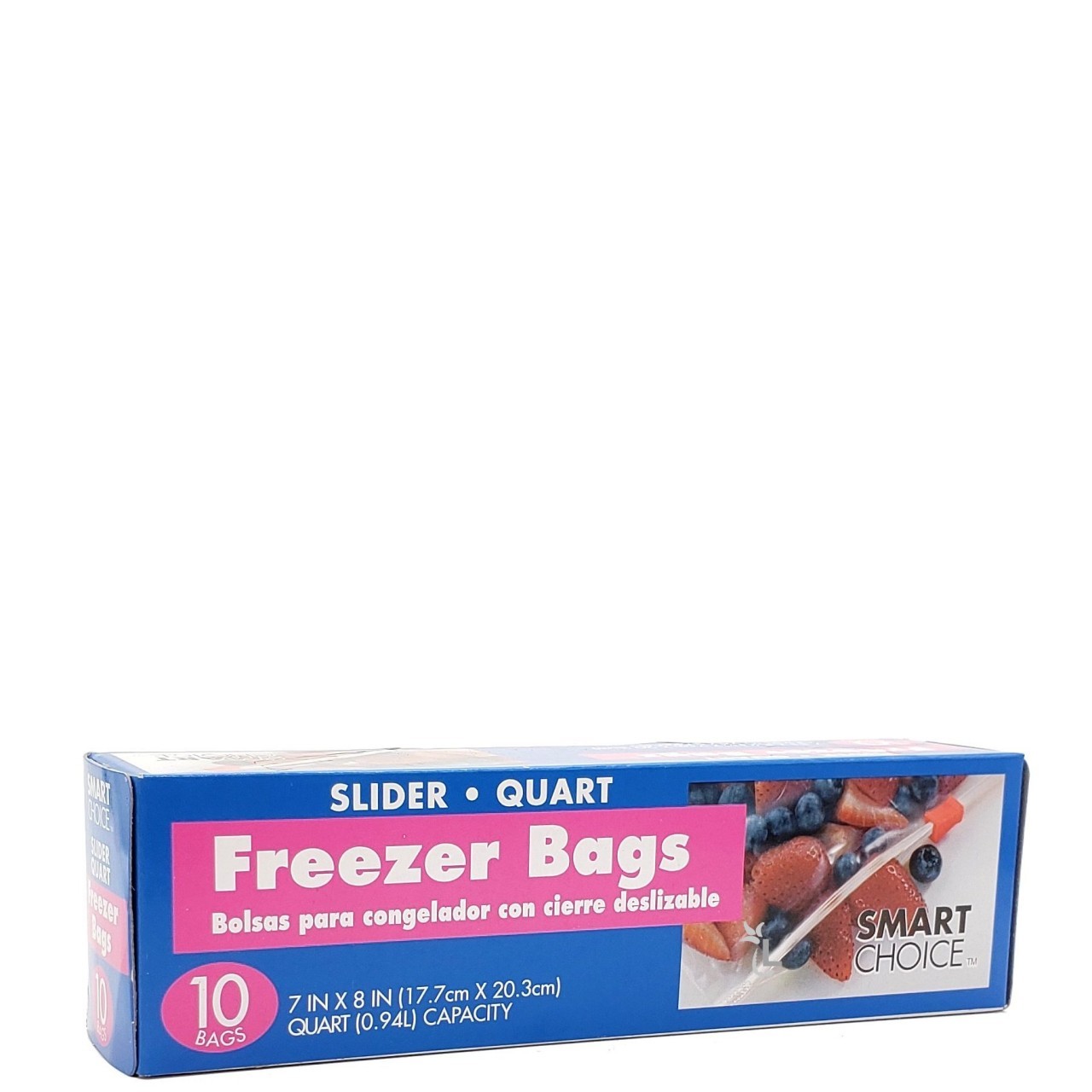 SMART CHOICE FREEZER BAGS QUART 10s