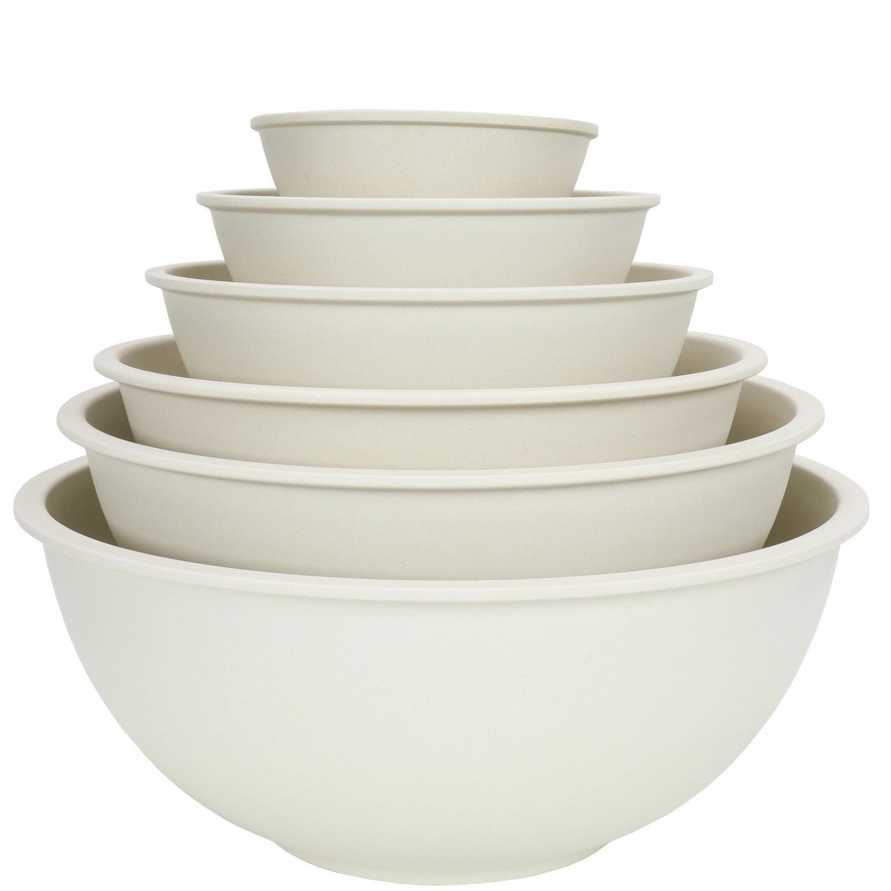 CHEF CRAFT BAMBOO BOWL NATURAL 6pc