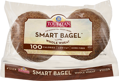 TOUFAYAN SMART BAGELS WHL WHEAT LF 9.5oz