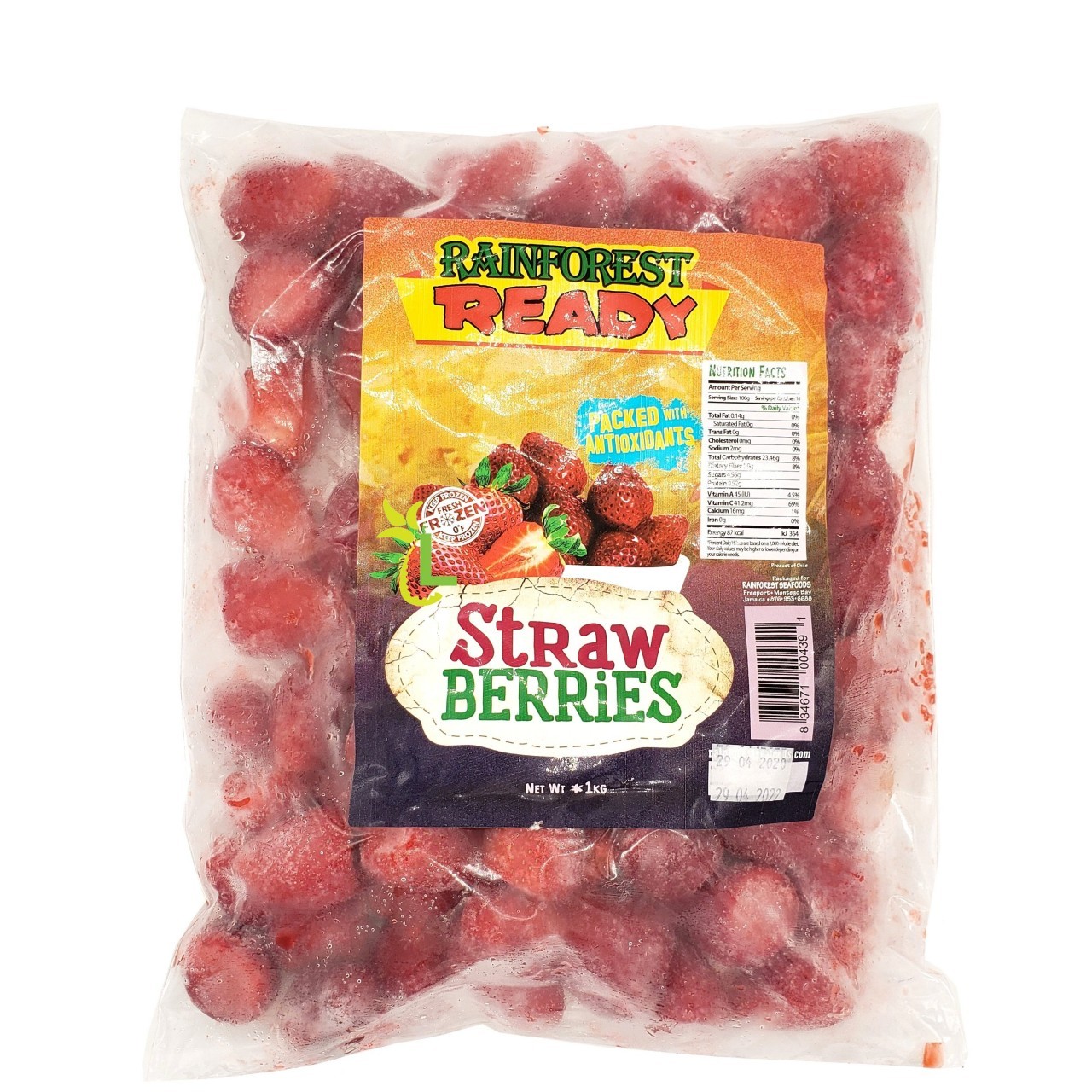 RAINFOREST READY STRAWBERRIES WHOLE 1kg