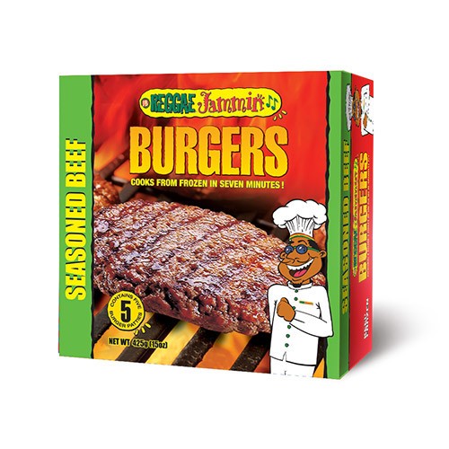 REGGAE JAM SEAS BEEF BURGER 425GM