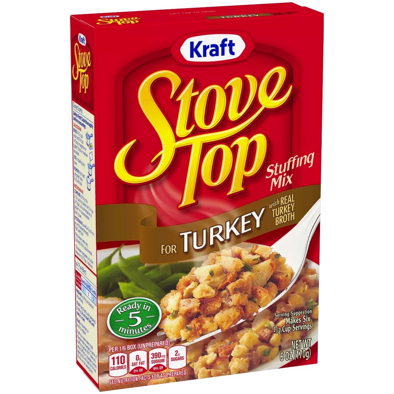 STOVE TOP STUFFING MIX TURKEY 6oz