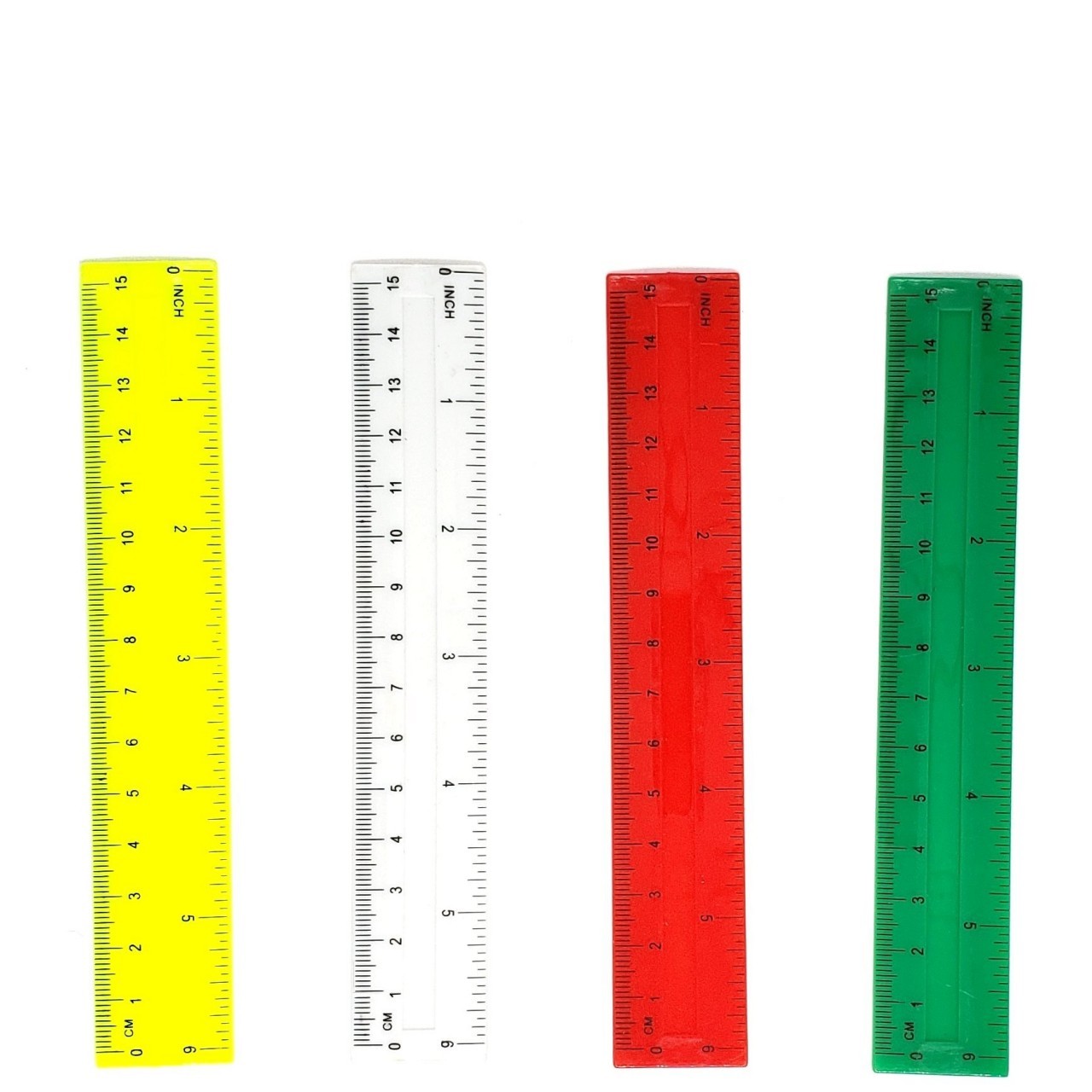 CHARLES LEONARD RULER COLOURED 6in