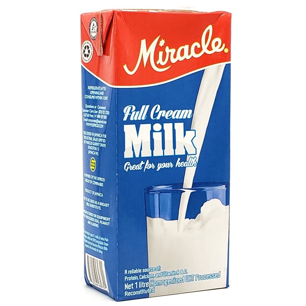 MIRACLE COWS MILK FULL CREAM 1L