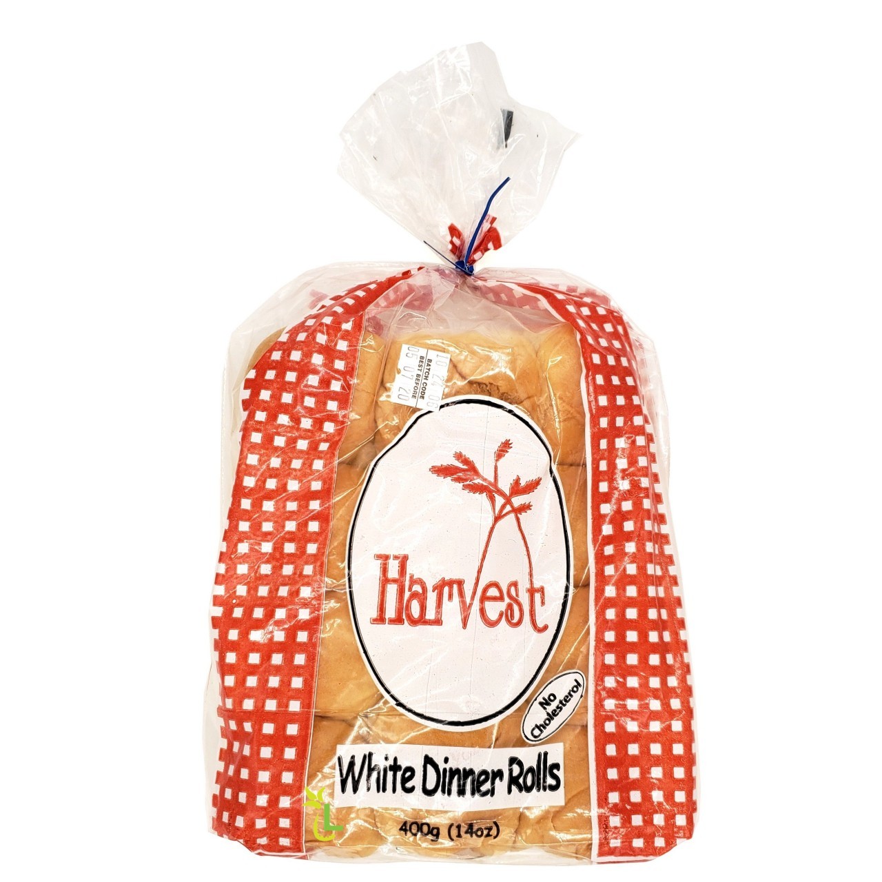 HARVEST WHITE DINNER ROLL 400g