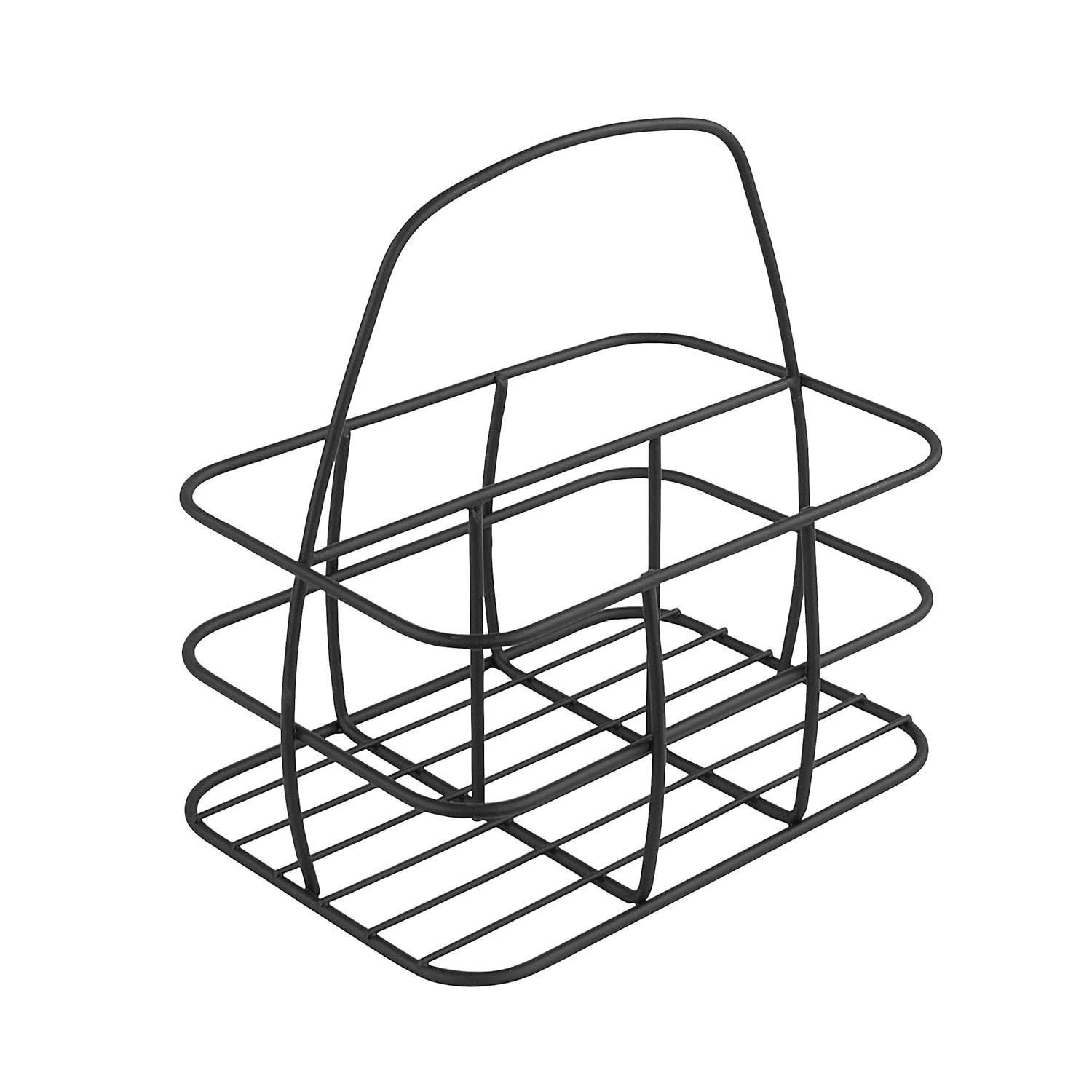 Condiment & Napkin Holder, Black