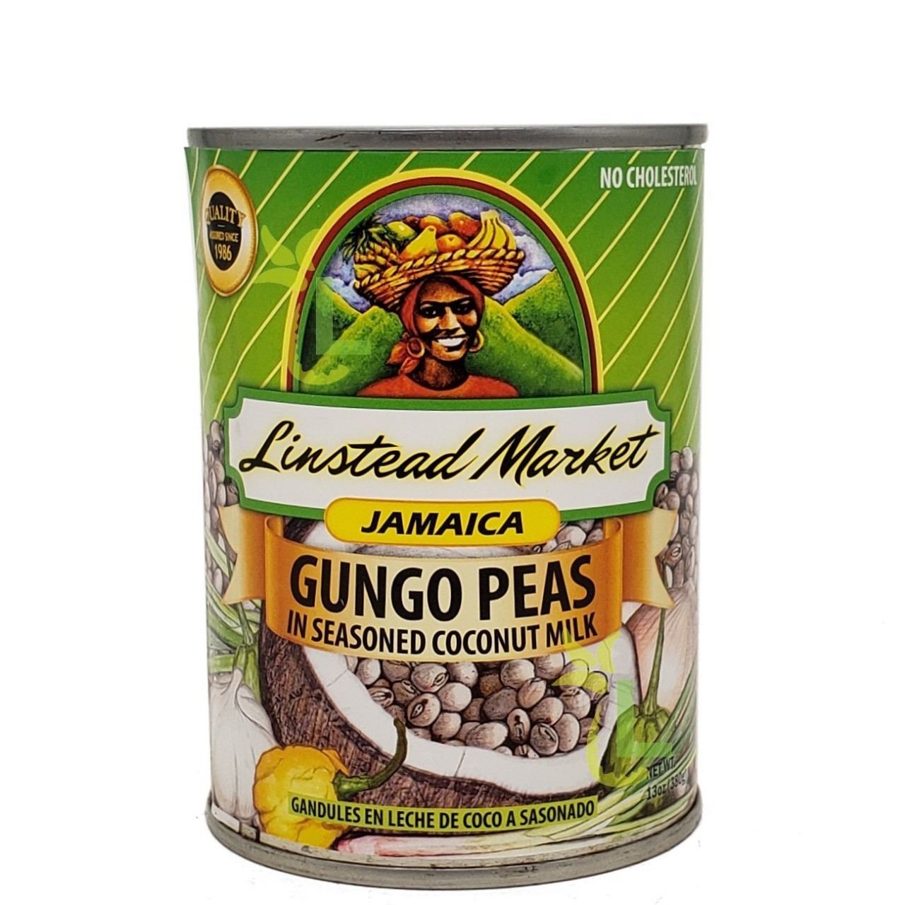 LINSTEAD MRKT GUNGO PEAS SEASONED 13oz