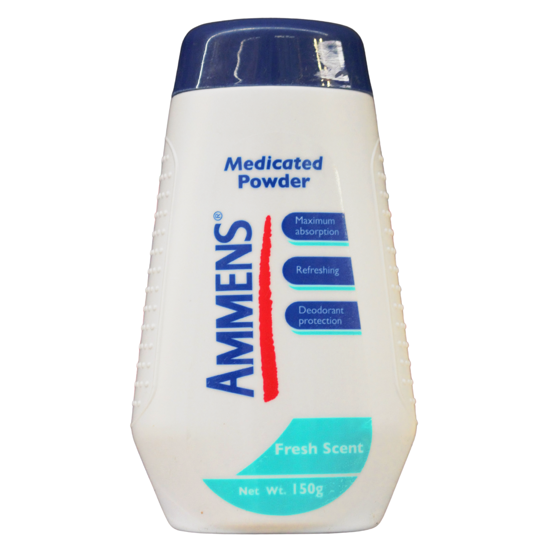 Ammens Medicated Powder, Fresh Scent, 150g