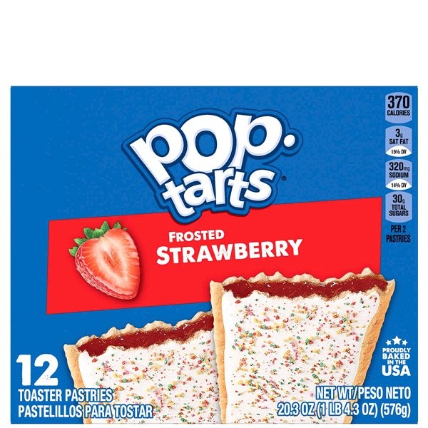 KELLOGGS POP TART STRAWBERRY 576g
