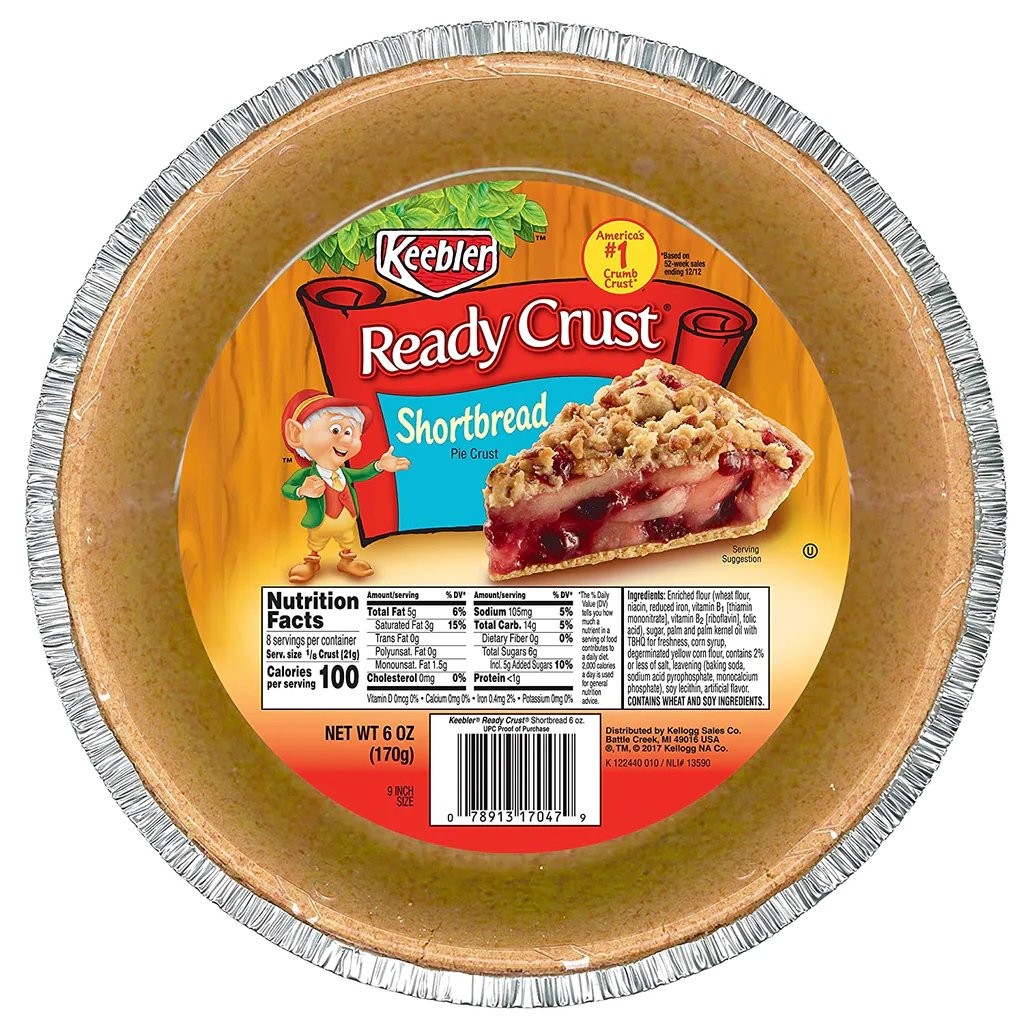KEEBLER PIE CRUST SHORTBREAD 170g