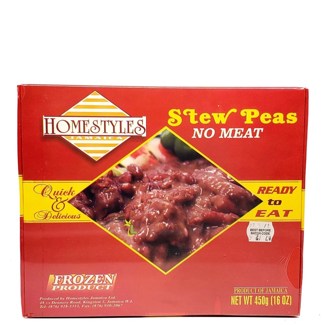 HOMESTYLES VEGETARIAN STEW PEAS 16oz