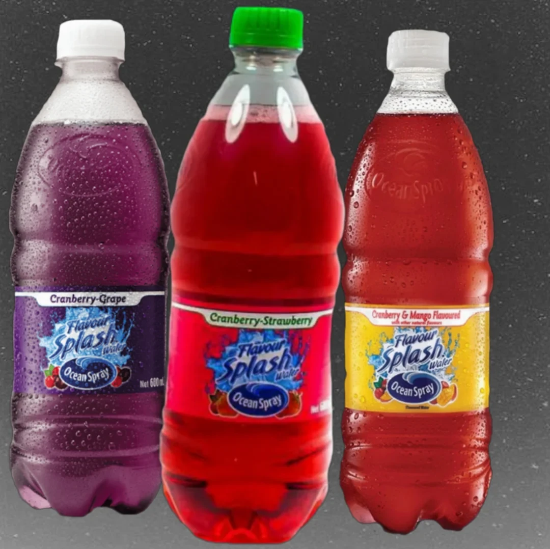 OCEAN SPRAY FLAVOURED SPLASH WATER 600ML